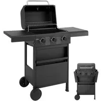 TAINO Gasgrill, COMPACT 3+0, 3 Hauptbrenner aus Edelstahl, Piezozündung