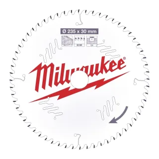 Milwaukee - Kreissägeblatt 235/30mm 60Z Holz - 4932471308