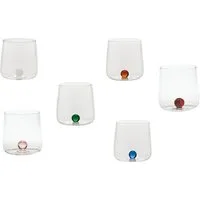 Zafferano Gläser-Set Bilia Buntes Gläser Set 6 Stück - Farblich Sortiert, 6-teiliges Set