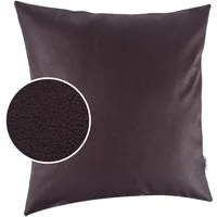 Kisska Dekokissen Kissenhülle KUMO atmungsaktive Kunstleder Kissenbezug Zierkissen, Kissenüberzug ohne Füllung Leder-Optik UNI 40x40cm Einfarbig Braun