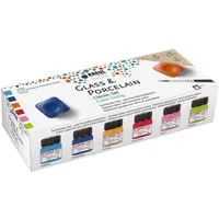 C. KREUL Porzellanfarbe KREUL Glass & Porcelain Farben Classic Color Living 6x20ml