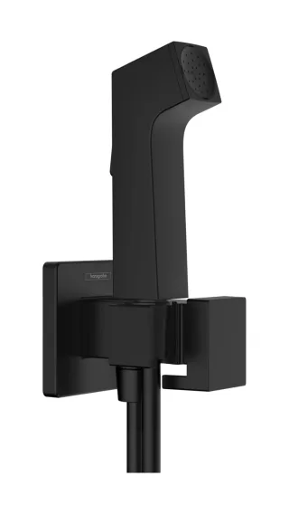 Hansgrohe Handbrause Bidette E f.Kaltwasser m. Schlauch 1250mm und Porter, mattschwarz, 29231670 29231670