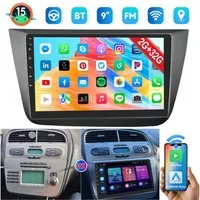 ESSGOO Für Seat Altea Toledo 2004-2015 Android15 mit CarPlay GPS Navi und RDS Autoradio (4+64GB(optional), FM, AM, DAB+ (optional), Carplay Android Auto Bluetooth EQ USB GPS Navi WIFI Touchscreen)