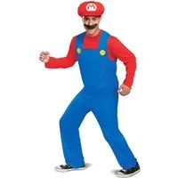 Disguise Kostüm Nerdiges Super Mario Lizenzkostüm für Herren bunt