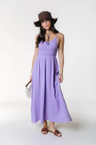 Colourful Rebel - Sophie Uni Structure Maxi Spaghetti Dress - Gr. - M