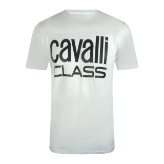 Weißes T-shirt Der Marke Cavalli Class