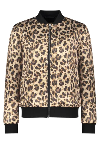AMBER & JUNE - Blouson Beige/Schwarz - Gr. - 36