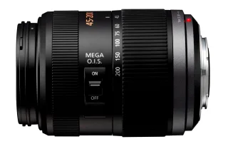 Panasonic Lumix G 45-200mm 1:40-56 OIS [für MicroFourThirds] schwarz