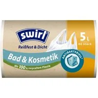 Swirl Müllbeutel Swirl Müllbeutel mit Tragegriff 5 L 40 Stück