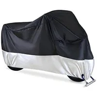 AURIVION Schutzplane Motorrad Schutzplane wasserdicht in L, XL & XXL (Set, 1-St., Abdeckplane für Motorrad, Roller & Außenbereich), Motorradgarage Abdeckung mit Schutz vor Wetter & Staub