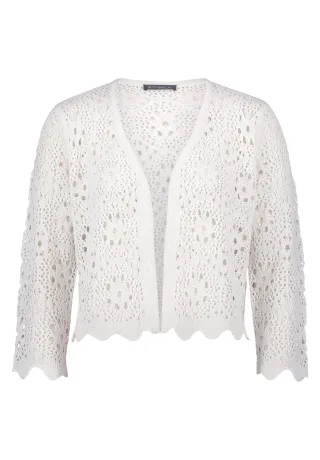 Betty Barclay - Sommer-Strickjacke rohweiß - Gr. - 44