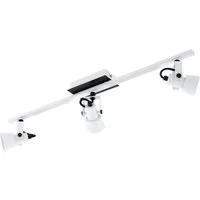 EGLO LED Deckenspot Trillo, Leuchtmittel inklusive, Schwenkbare Spots, Metall in Weiß und Schwarz, GU10 Deckenspot