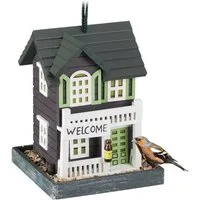 relaxdays Vogelhaus Vogelfutterhaus zum Aufhängen
