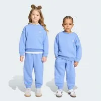 adidas Originals Trainingsanzug CREW JOG SET (2-tlg), für Kinder, zweiteiliges Set, aus Baumwolle