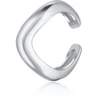 Elli Ohrklemme Earcuff Single Ohrklemme Wellen Design 925 Silber