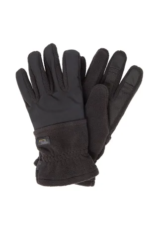 camel active - Fleecehandschuhe mit Touchscreen-Funktion asphalt - Gr. - M
