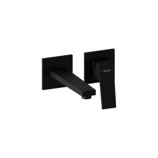 VitrA Minimax Square Einhebel-Waschtischmischer Fertigmontageset Schwarz Matt,A4359236EXP A4359236EXP