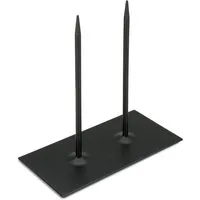 NaDeco Dekoobjekt Metallständer in Schwarz mit 2 Pins, Maße 20x10x20cm Objektständer