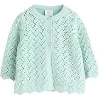 Next Strickjacke Strickjacke mit Lochmuster für Babys (1-tlg)