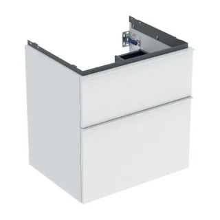Geberit iCon Waschtisch-Unterschrank 502303013 59,2x61,5x47,6cm, 2 Schubladen, weiß matt/Griff weiß matt