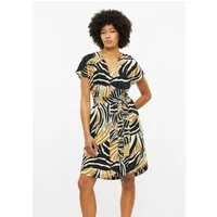 s.Oliver Minikleid Kleid Leinenmix-Kleid mit Eingrifftaschen