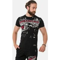 Cipo & Baxx T-Shirt T-Shirt mit Rundhalsausschnitt
