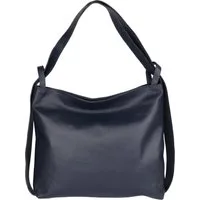 MIRROSI Beuteltasche aus Echtleder, Made in Italy, Shopper Tasche auch als Rucksack 2 in 1, Tragetasche (47x37x9cm) mit viel Stauraum