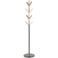 HAKU Garderobenständer Kleiderständer, Standgarderobe, Garderobenständer rund aus Metall - Ø/H 37/179 cm