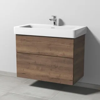 Sanipa 3way Waschtischunterbau zu Laufen Pro S Waschtisch mit 2 Auszügen, Eiche-Tabak SM76950