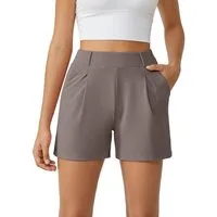 G4Free Shorts Damen Kurze Hose Sommer, Sporthose Laufshorts Elastischer High Waist Trainingshose mit Taschen