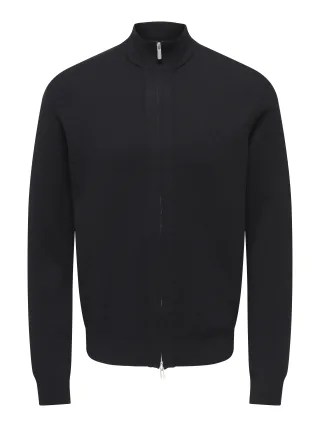ONLY&SONS - ONSCOOPER REG LS 12 CARDIGAN KNIT FRML Black - Gr. - M