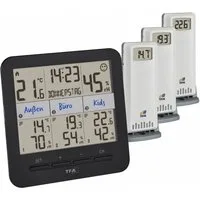 TFA Dostmann Raumthermometer TFA 30.3075.01 digitales Funk-Thermo/Hygrometer Klima@Home 2