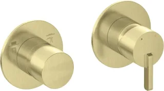 Neuesbad Serie 600 Wannenarmatur Unterputz, mit Umstellung, Oberfläche: gold gebürstet NB1BQS_R46P1