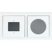 DAB Plus Radiowecker Komplettset Typ 8220 UJ-84-101 Unterputz Montage weiß (glänzend), Retail
