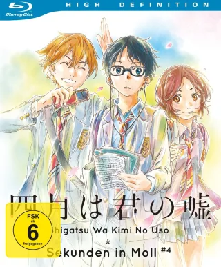 Shigatsu Wa Kimi No Uso - Sekunden in Moll Vol. 4 (Ep. 17-22) [Blu-ray]