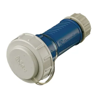 Mennekes Schuko Kupplung , IP68, blau/grau