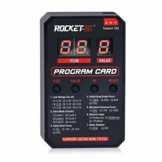 Surpass Hobby ROCKET LED Program Card for Rock Crawler Gecko Series MINI 18 30A ESC Brushless Waterproof Electronic Spee