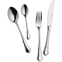Mulex Besteck-Set Chippendale (60-tlg), 12 Personen, Chromnickelstahl 18/10, ideal für besondere Anlässe