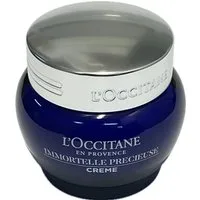 L'OCCITANE Anti-Aging-Creme Immortelle Crème Précieuse, Drei-fach Faltenbekämpfung mit nährendem Bio-Immortellöl