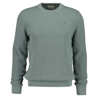 Gant Micro Textured Cotton C-Neck Strickpullover