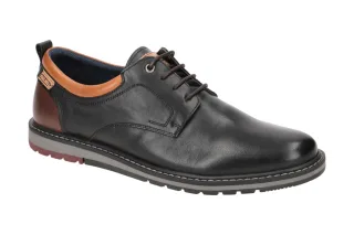 Pikolinos M8J-4183 Black Herren Schn?r Halbschuhe Echtleder Gummisohle