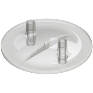 Kerbl Melkeimerdeckel flach 16x20mm transparent, 2 Stutzen - 151059