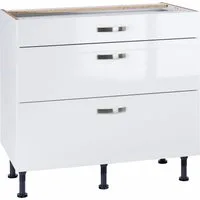 KOCHSTATION Unterschrank KS-Cara Breite 90 cm, mit Vollauszügen und Soft-Close-Funktion