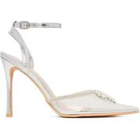 DeeZee Deezee Damen High Heels Transparent LIA SILVER RU High-Heel-Stiefel
