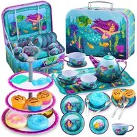 JOYIN Kinder-Wasserkocher JOYIN 35Pcs Teeservice Kinder Einhorn Tee Party Set für Mädchen