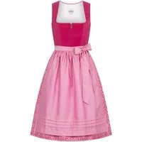 Nübler Trachtenkleid Midi Dirndl Karla in Pink von Nübler - Rocklänge 65 cm