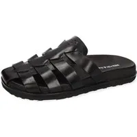 Melvin & Hamilton Robert 42 Leder-Pantoletten für Herren Pantolette Flache Absätze, Echtes Leder, Vegetabile Gerbung