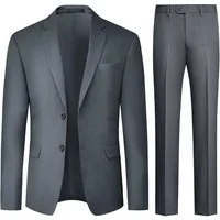 Allthemen Anzug Herren Slim Fit Business Anzug im eleganten Look Hochzeitsanzug Set