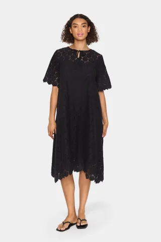 Kleid im lässigen Schnitt black