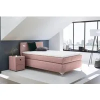 Jockenhöfer Gruppe Boxspringbett Nora erhältlich in den Größen 100,120 & 140cm, mit Topper und höhenvariablem Kopfteil